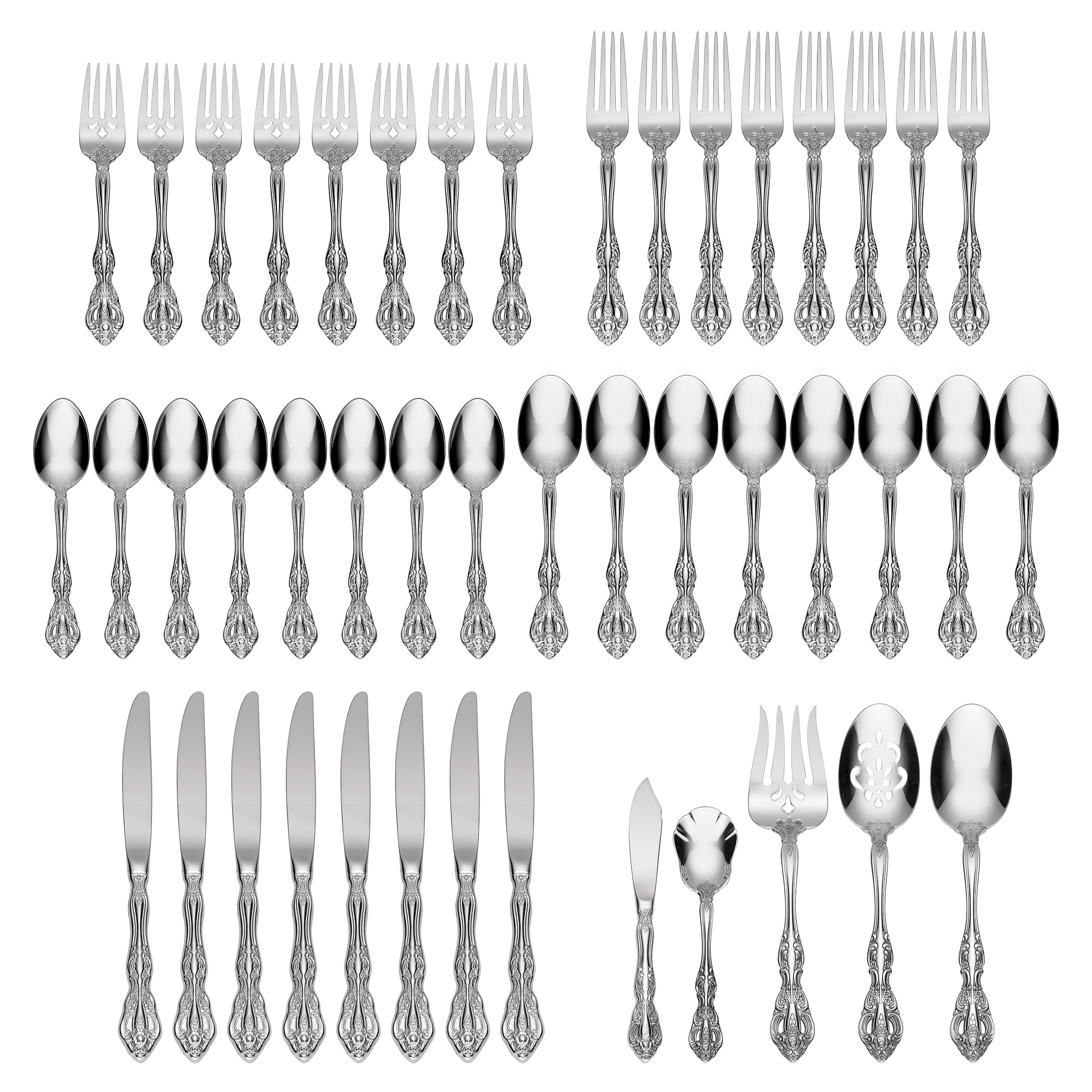 Michelangelo 45 Piece Flatware Set