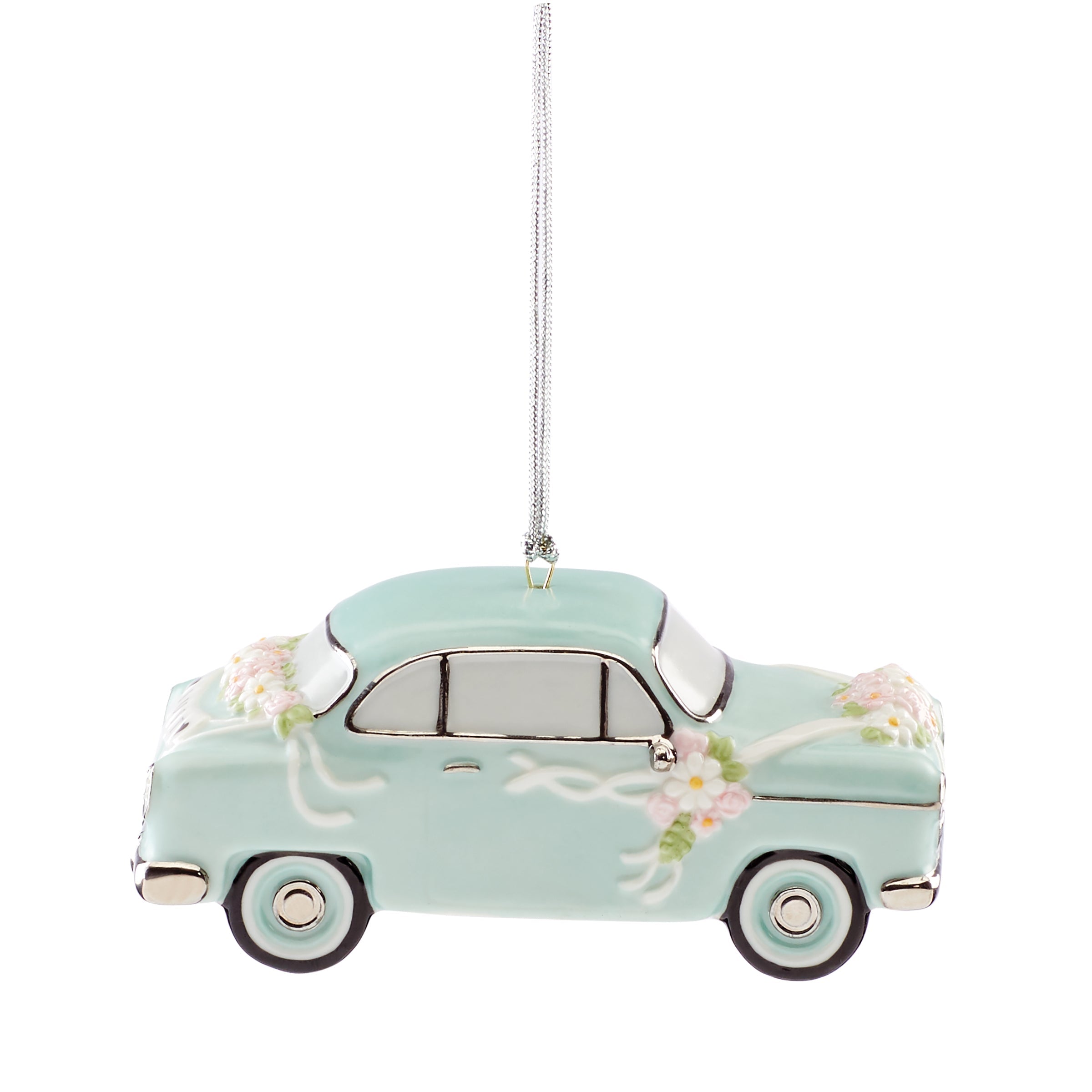 Personalized Just Married Car Ornament