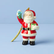 2025 Santa With Mistletoe Ornament