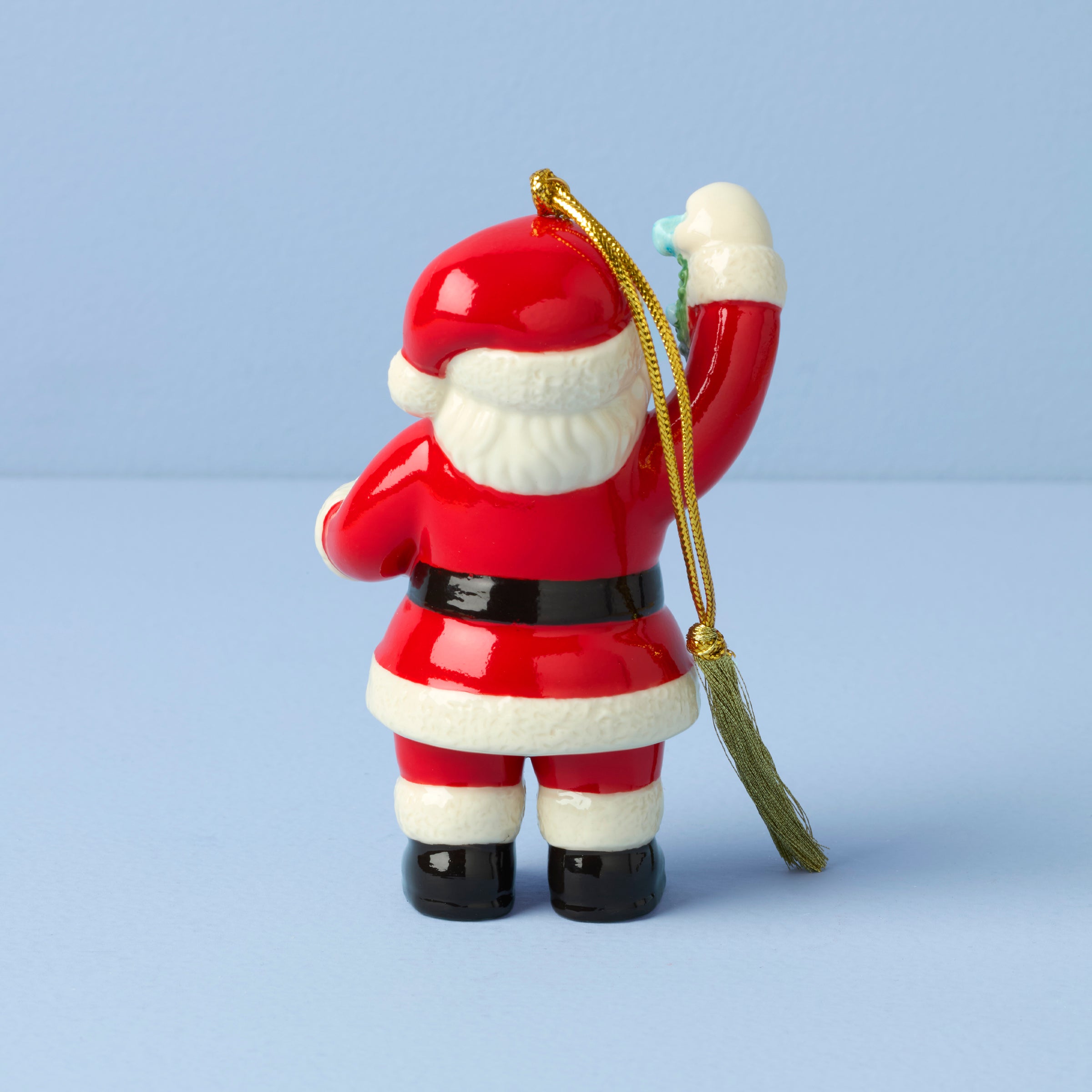 2025 Santa With Mistletoe Ornament