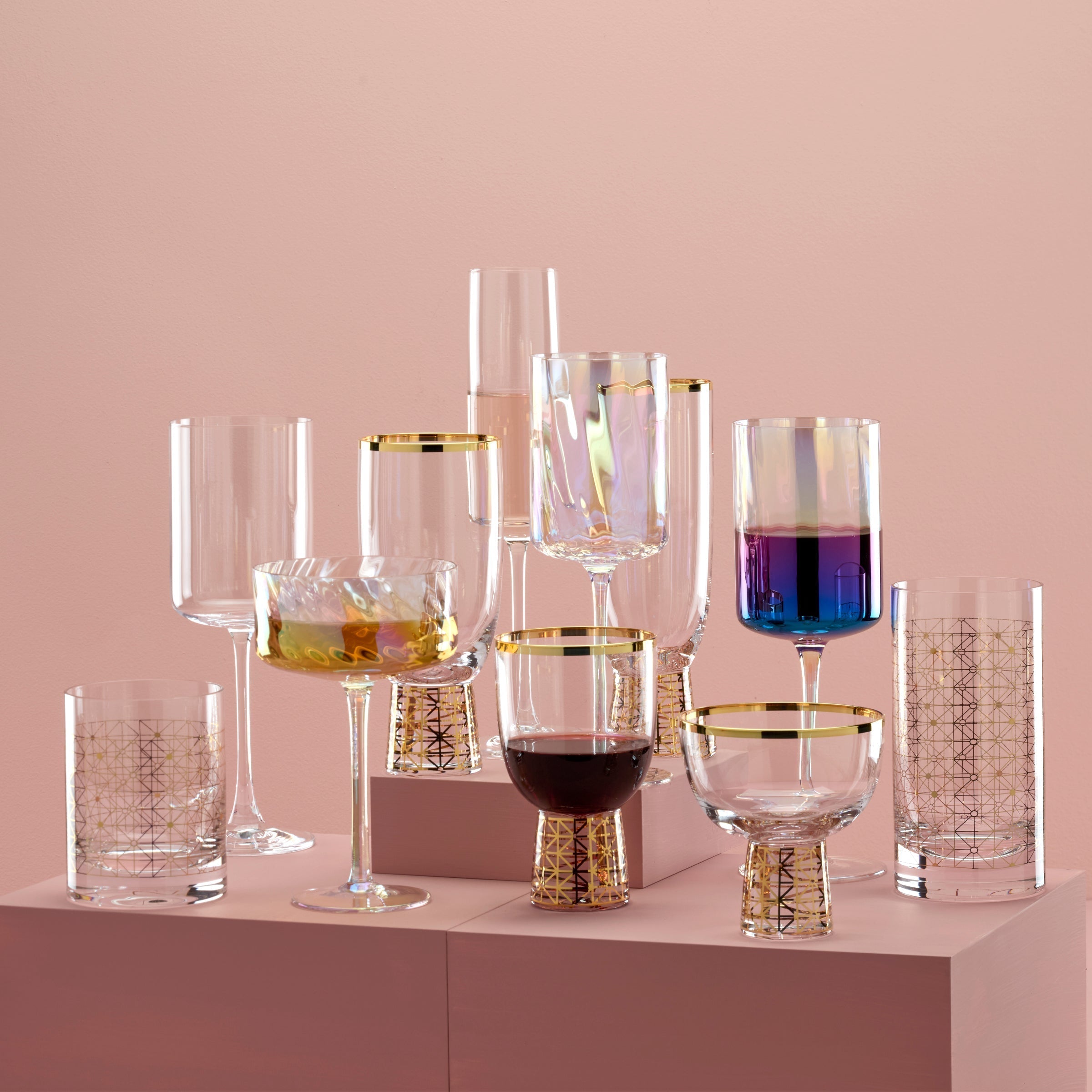 Tuscany Classics Gold Dust Highball Glasses - Set Of 4