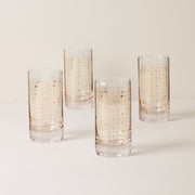 Tuscany Classics Gold Dust Highball Glasses - Set Of 4
