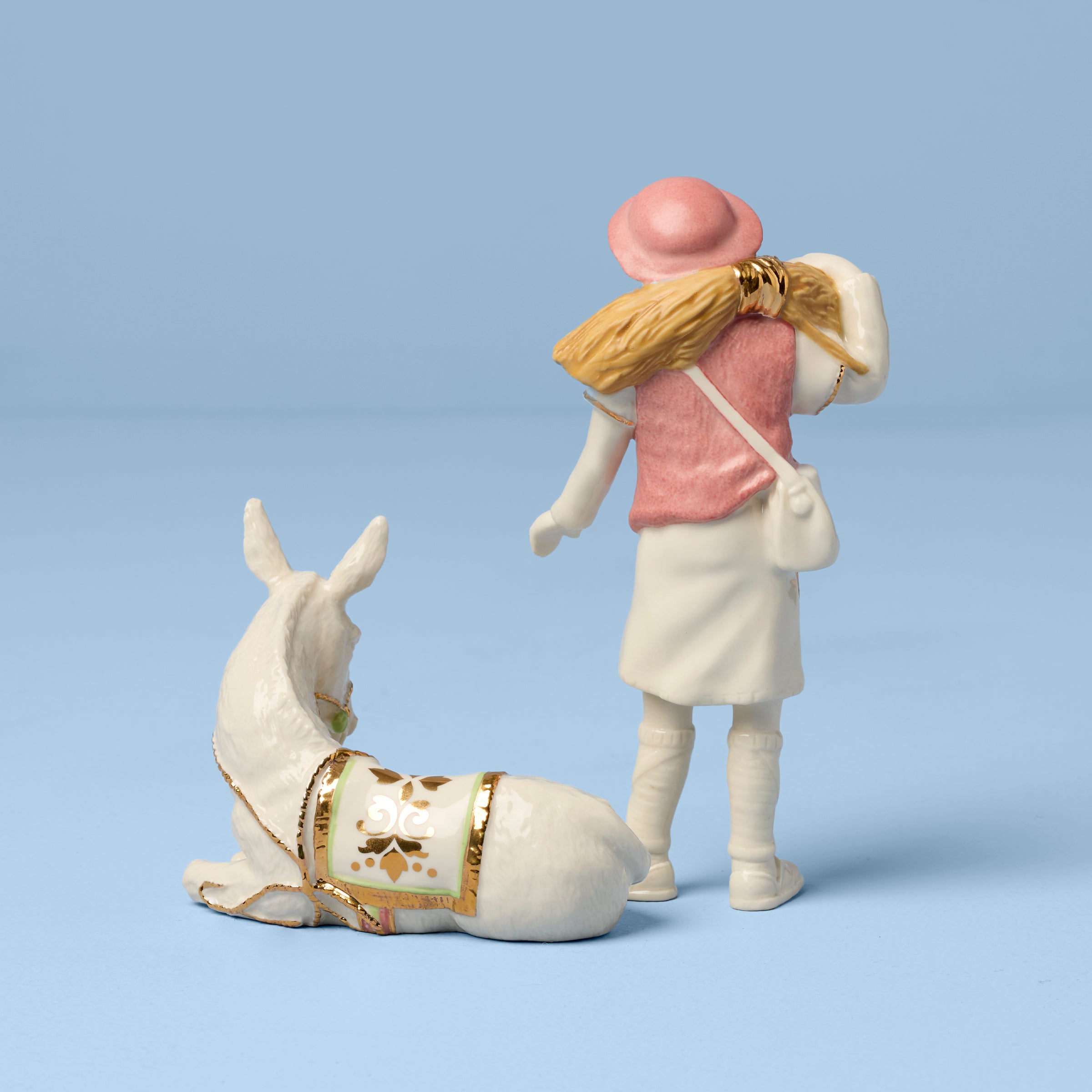 First Blessing Boy With Donkey Figurine