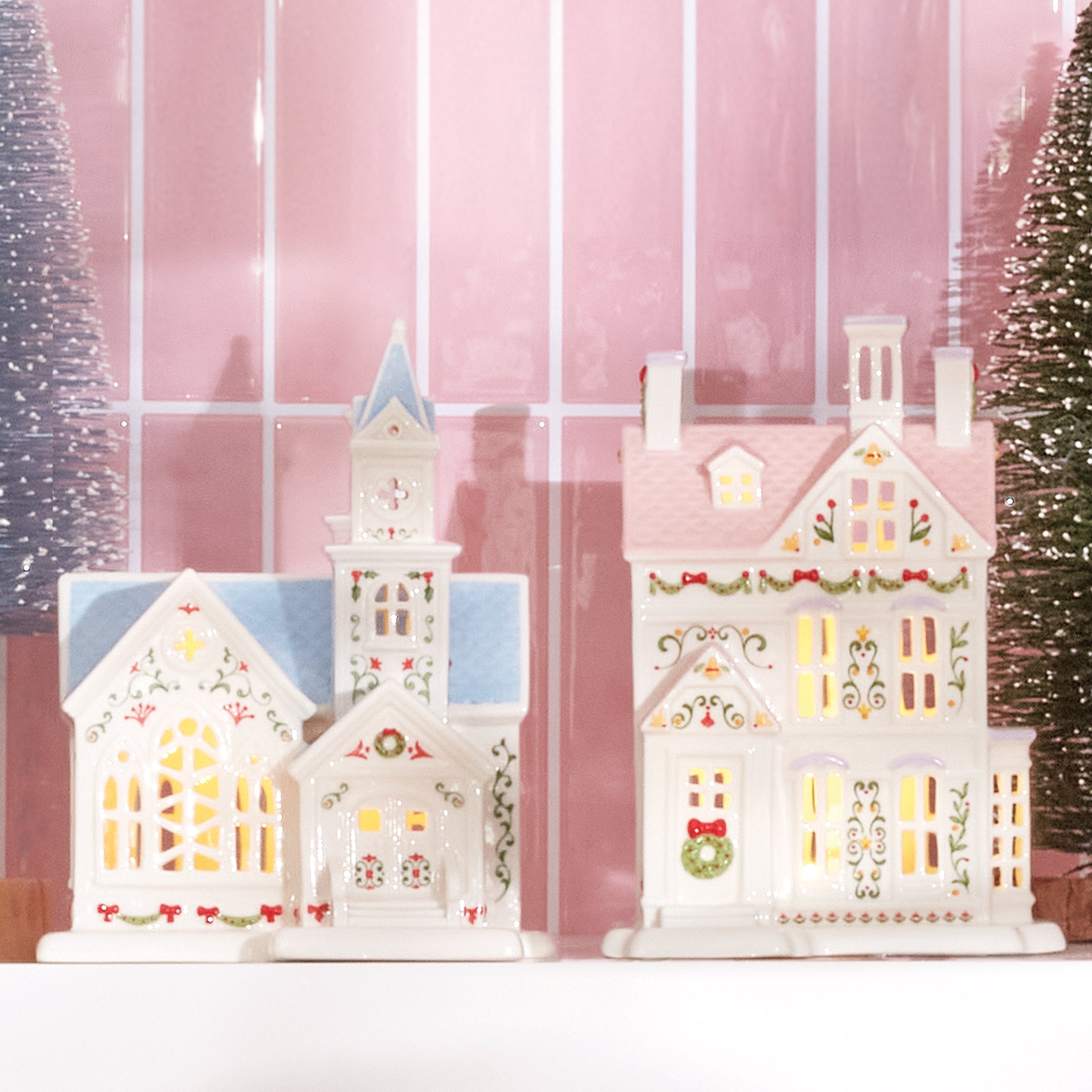 Lenox Village Christmas Lit Church Figurine