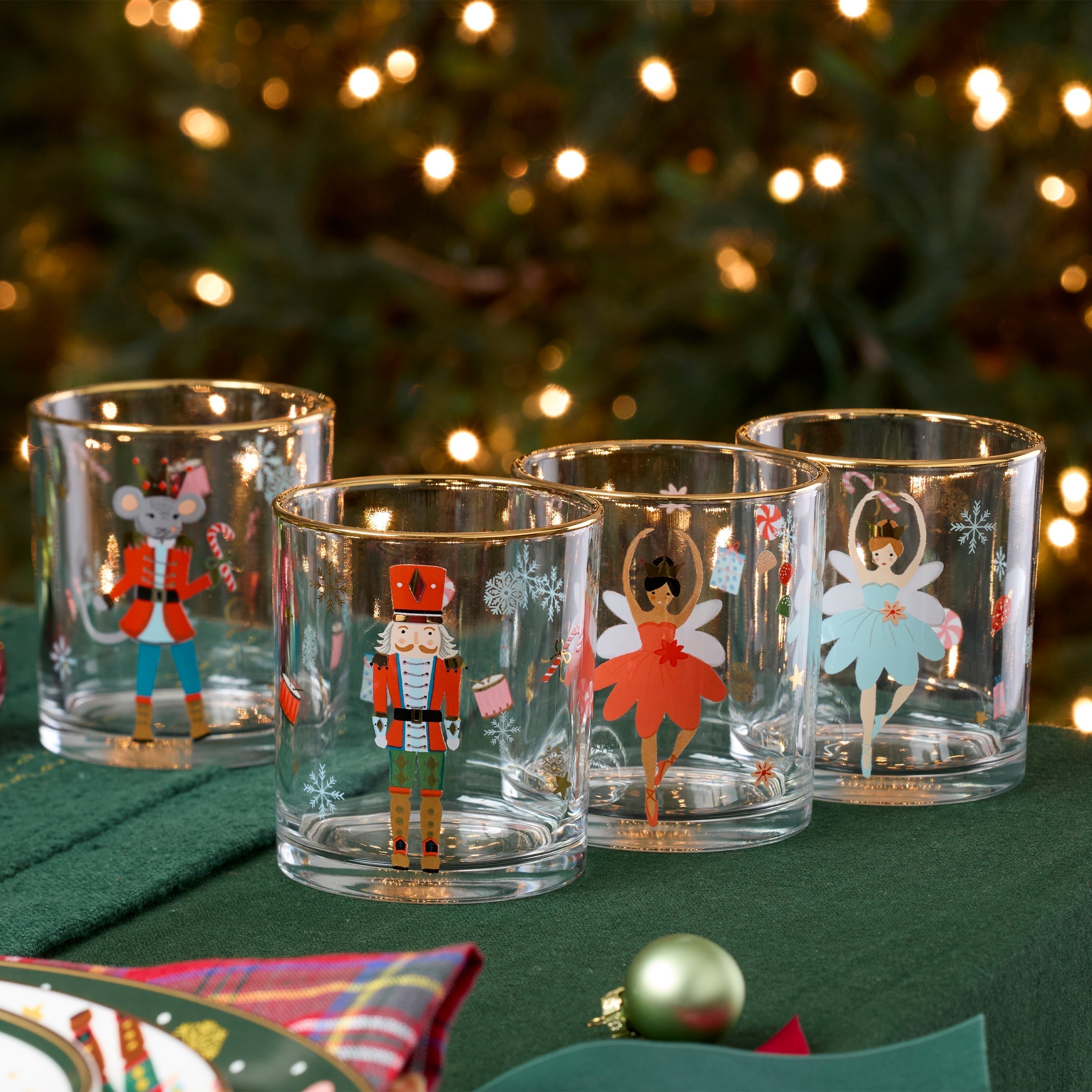 Nutcracker Ballet DOF Glasses, Set of 4