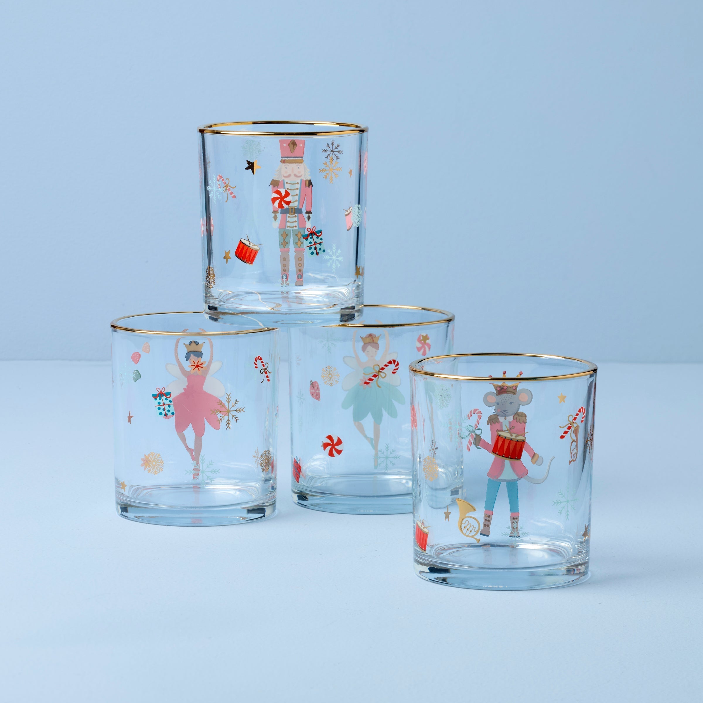 Nutcracker Ballet DOF Glasses, Set of 4