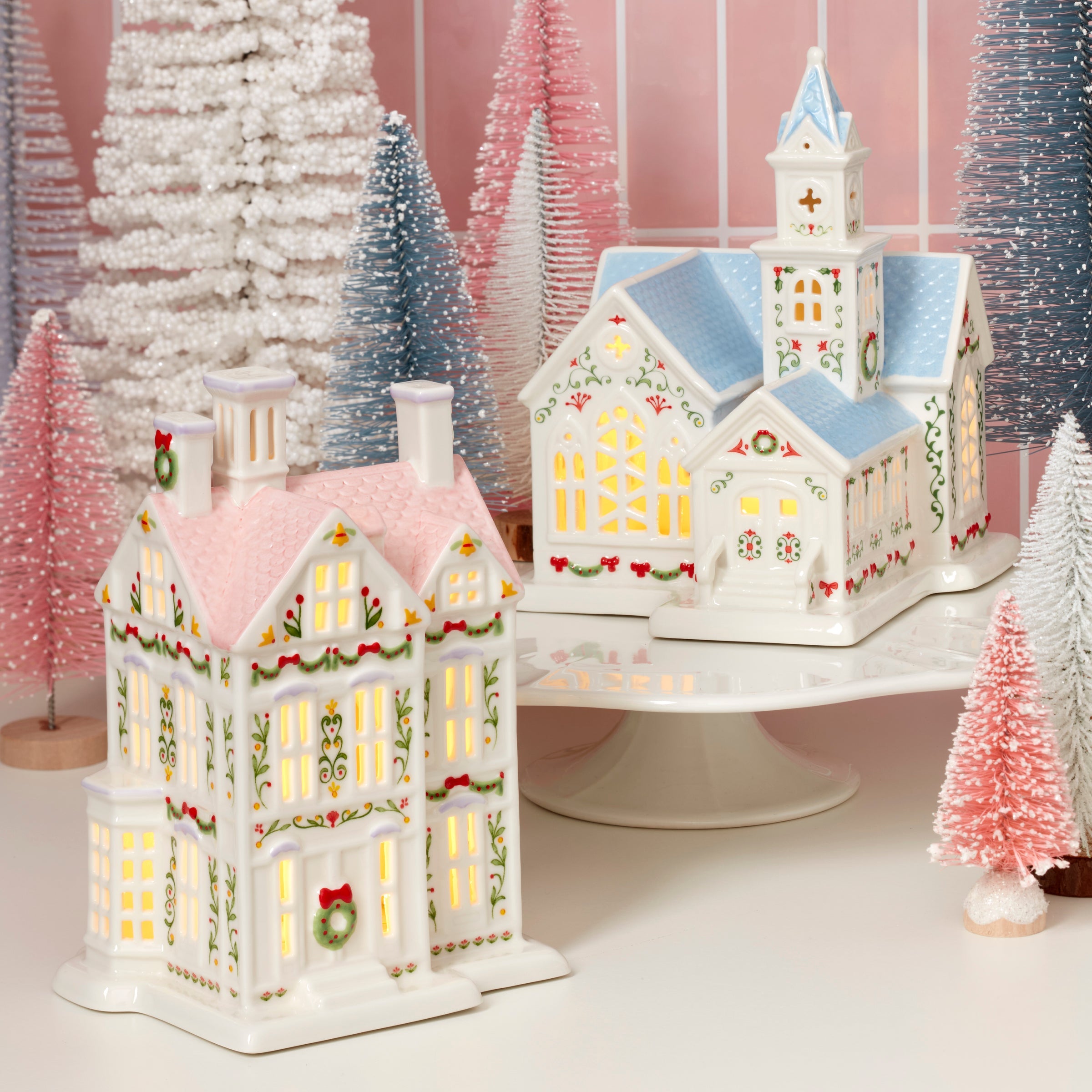 Lenox Village Christmas Lit Church Figurine