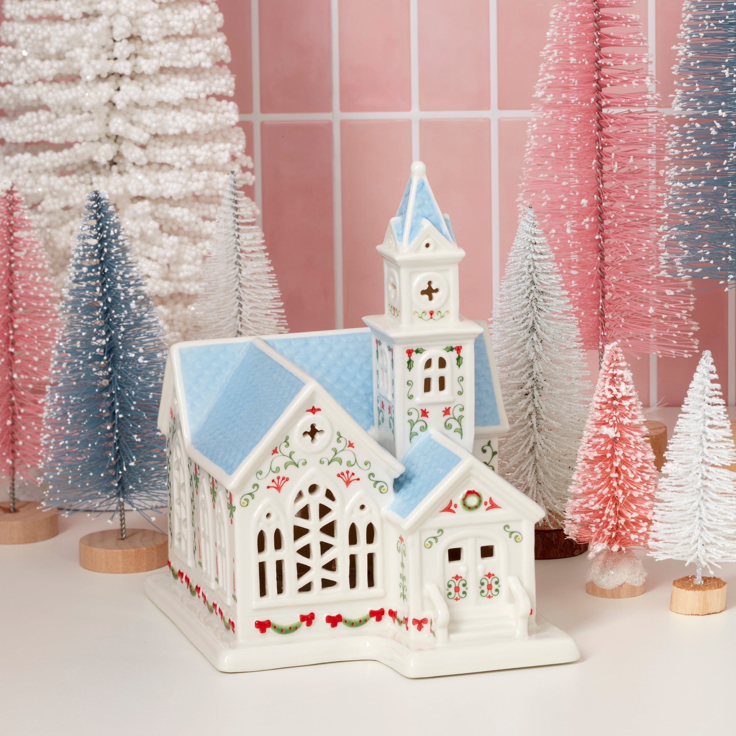 Lenox Village Christmas Lit Church Figurine