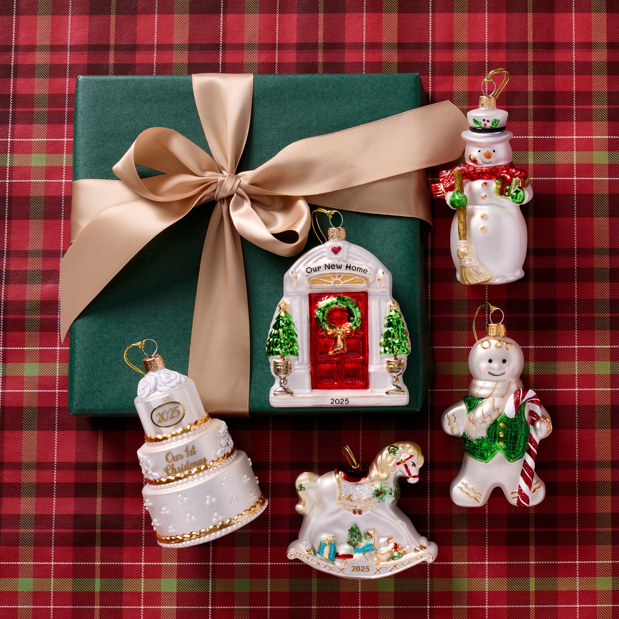 2025 Retro Blown Glass Our 1st Christmas Ornament