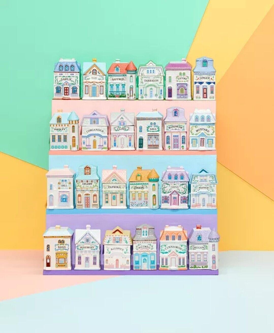 Lenox Spice Village Spice Jar Complete Set 24 Houses Macy's Presale 4/7/25