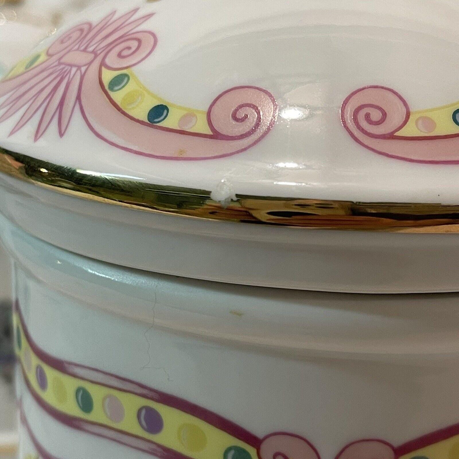 LENOX The Carousel Canister Set of 4 Flour Sugar Coffee Tea Vintage 1995