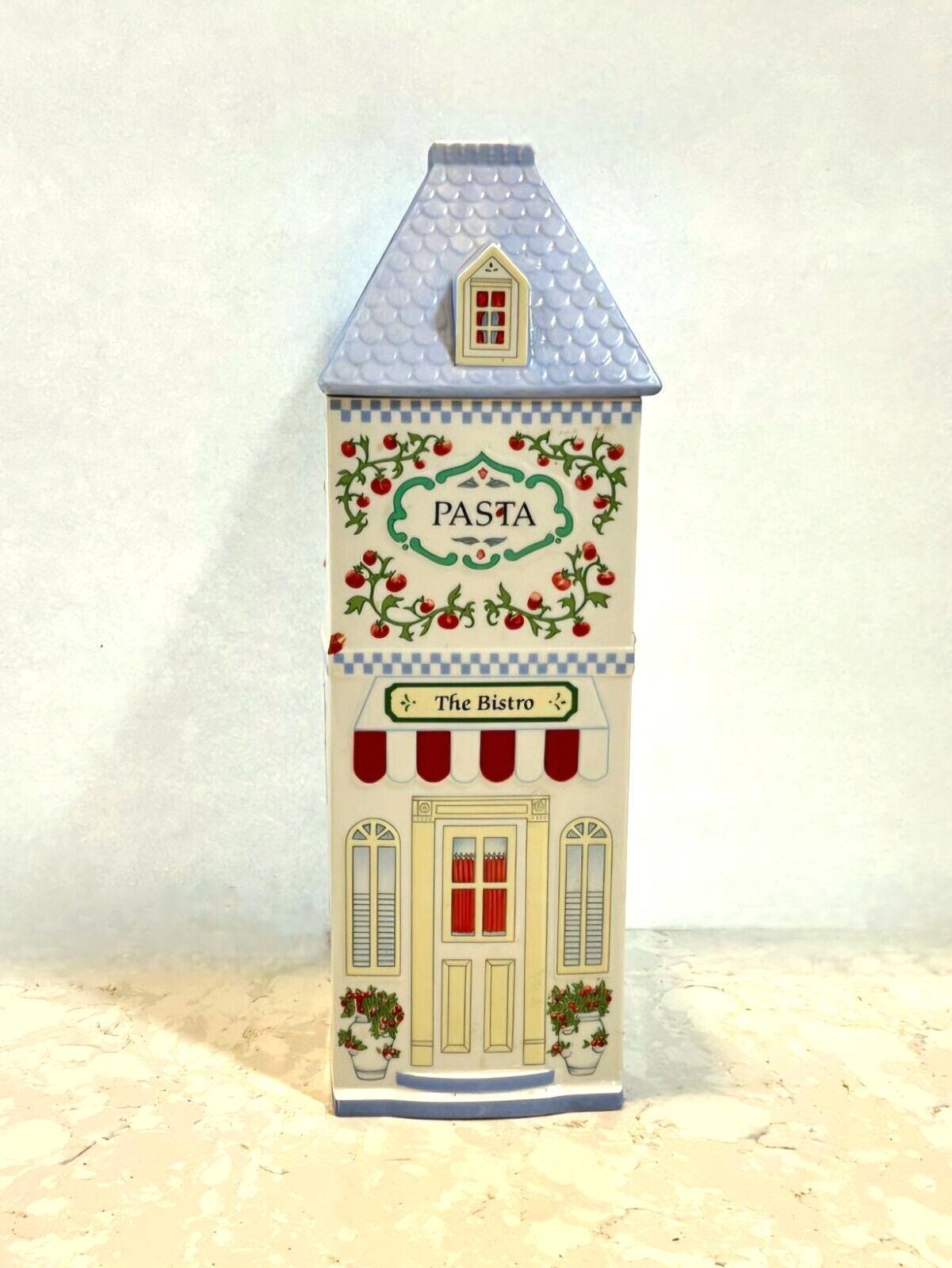 LENOX SpiCE ViLLAGE PasTA CanISTER PorCELAIN DISCONTINUED Rare VINTAGE 1992