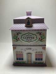 1990 Lenox Spice Village Coffee Cafe Porcelain Canister