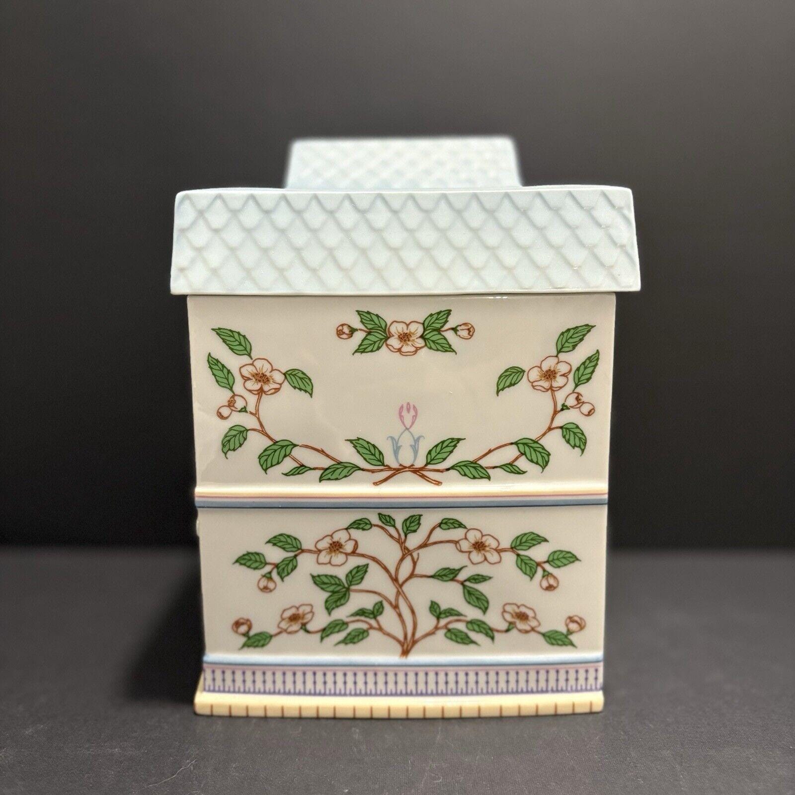 1990 Lenox Spice Village TEA Canister Tea Shoppe