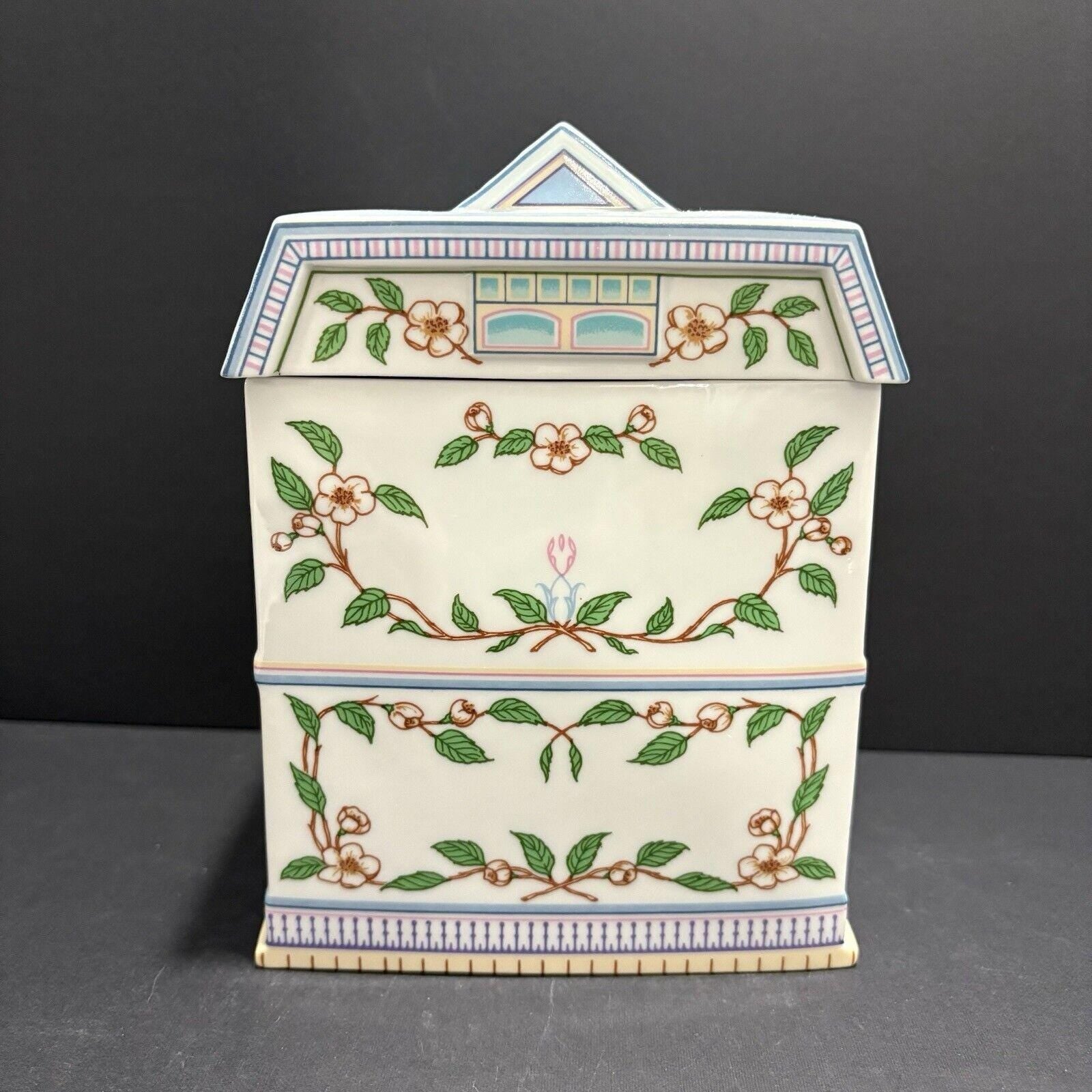 1990 Lenox Spice Village TEA Canister Tea Shoppe