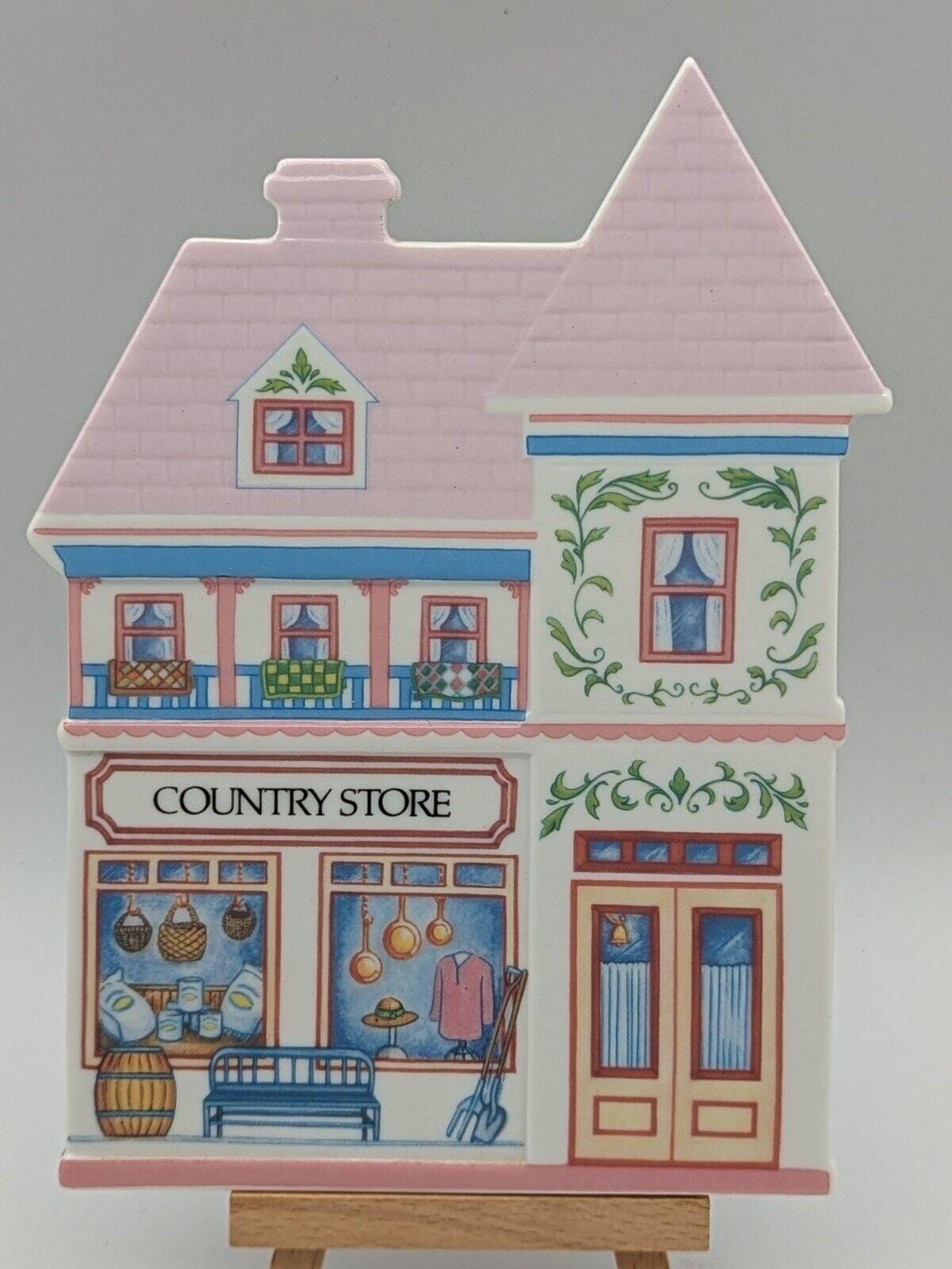 Lenox 1992 Spice Village Trivets Fine Porcelain Set Of 4 Pot Holders Vintage