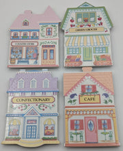Lenox 1992 Spice Village Trivets Fine Porcelain Set Of 4 Pot Holders Vintage