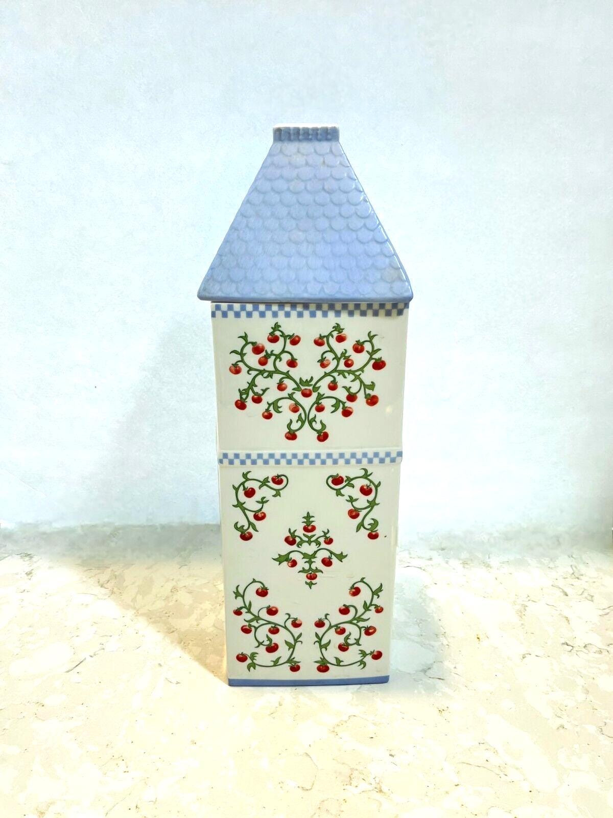LENOX SpiCE ViLLAGE PasTA CanISTER PorCELAIN DISCONTINUED Rare VINTAGE 1992
