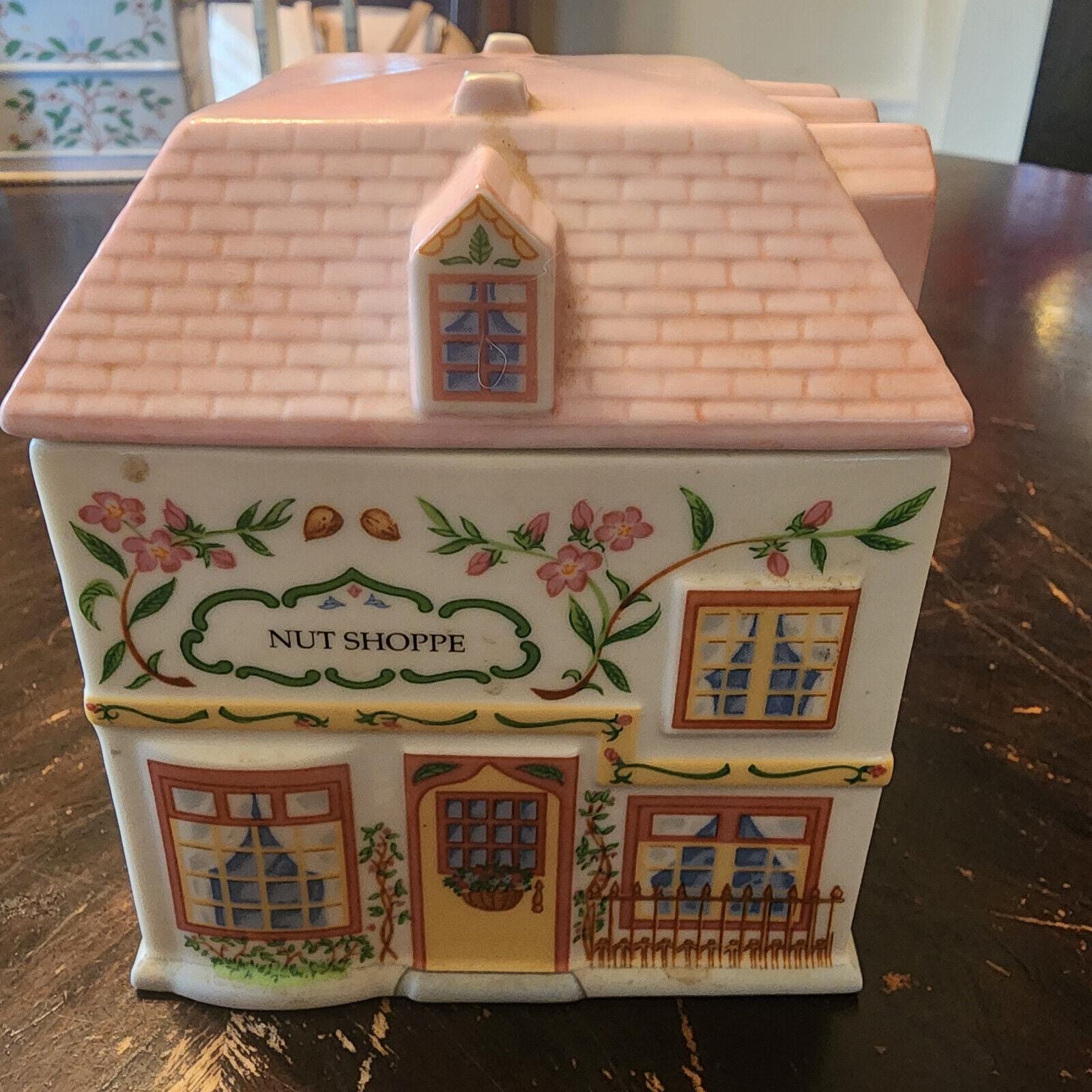 Lenox Spice Village Nut Shoppe canister 1990