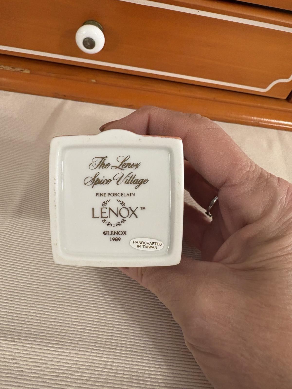 Vintage 1989 Lenox Spice Village Complete Set Of 24 Handcrafted Fine Porcelain