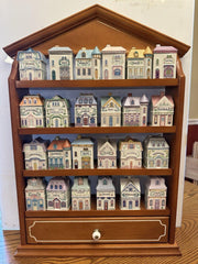 Lennox spice Village Complete set Of 24 Handcrafted Fine Porcelain 1989 Taiwan