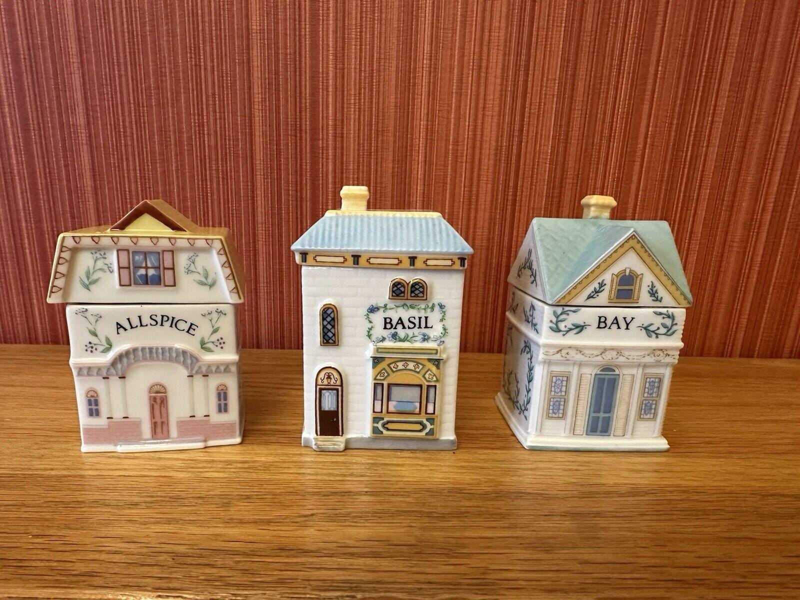 Lennox spice Village Complete set Of 24 Handcrafted Fine Porcelain 1989 Taiwan