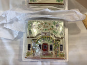New In Box Lenox 1994 Canterbury Crossing Spice  Village Porcelain Tea Canister