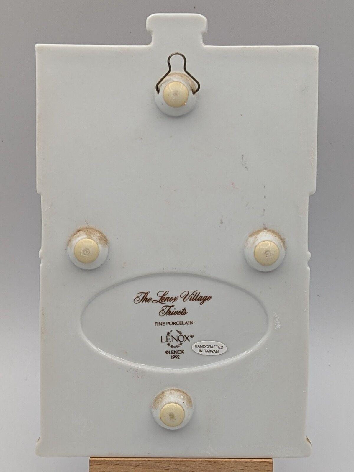 Lenox 1992 Spice Village Trivets Fine Porcelain Set Of 4 Pot Holders Vintage