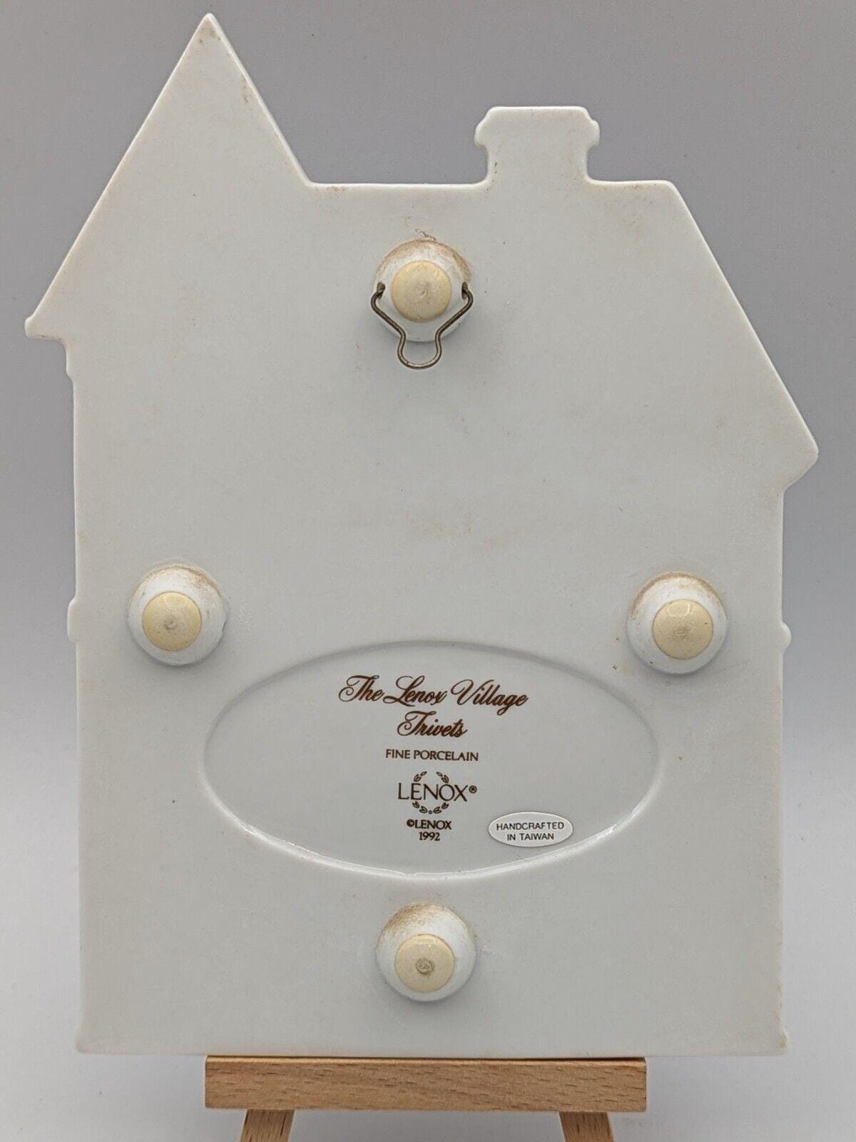 Lenox 1992 Spice Village Trivets Fine Porcelain Set Of 4 Pot Holders Vintage