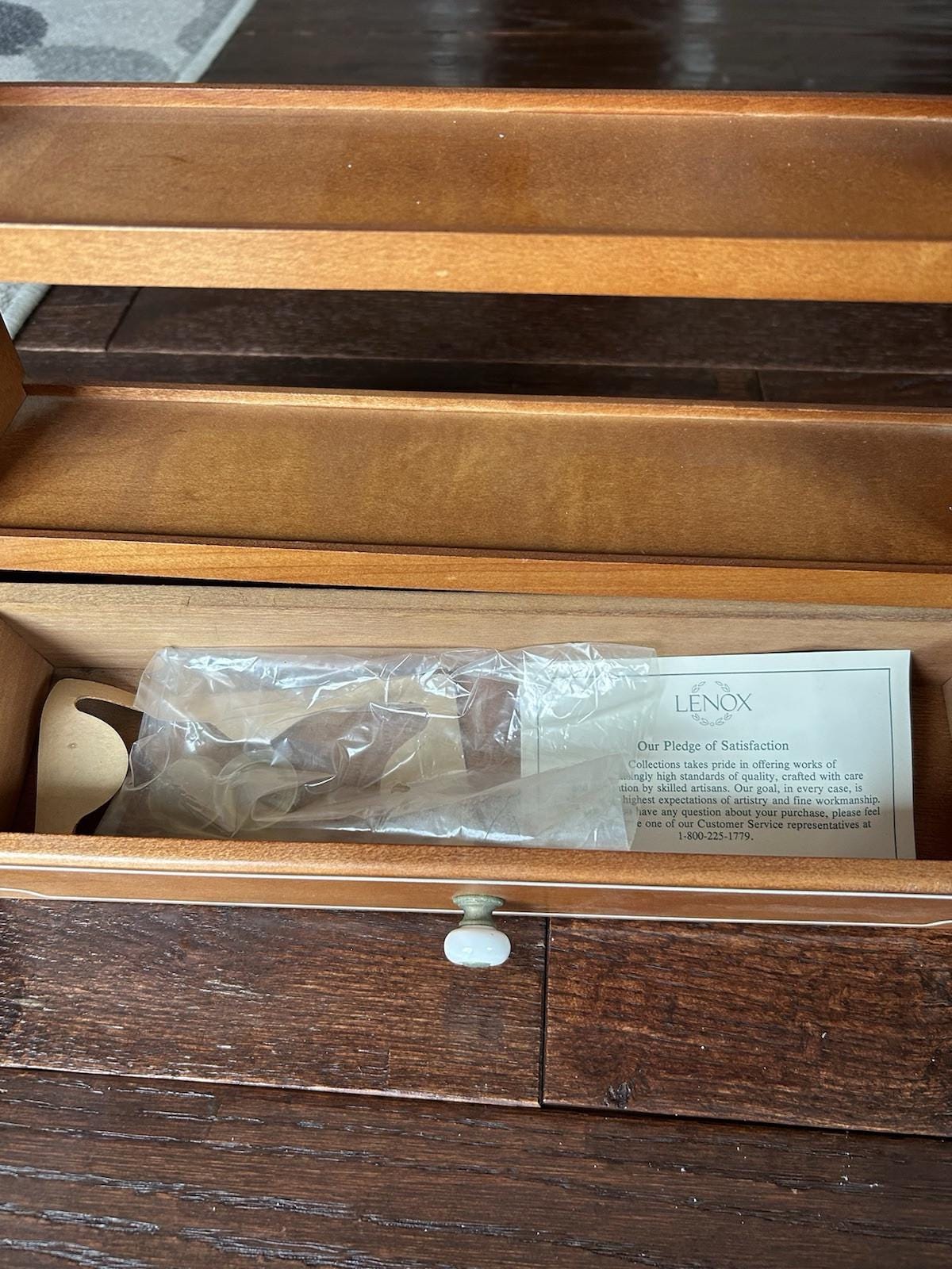 LENOX Spice Village Wooden Display Rack 1989 Shelf ONLY - No Jars