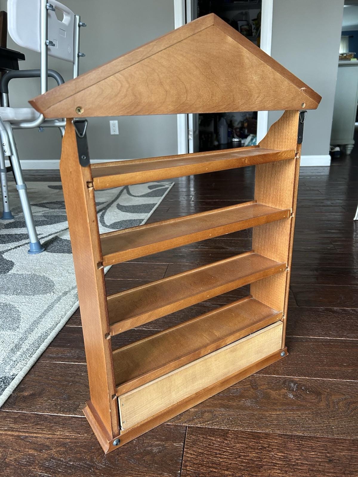 LENOX Spice Village Wooden Display Rack 1989 Shelf ONLY - No Jars