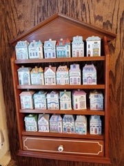 The Lenox Spice Village Complete Set w/ original rack 1989 24 Jars