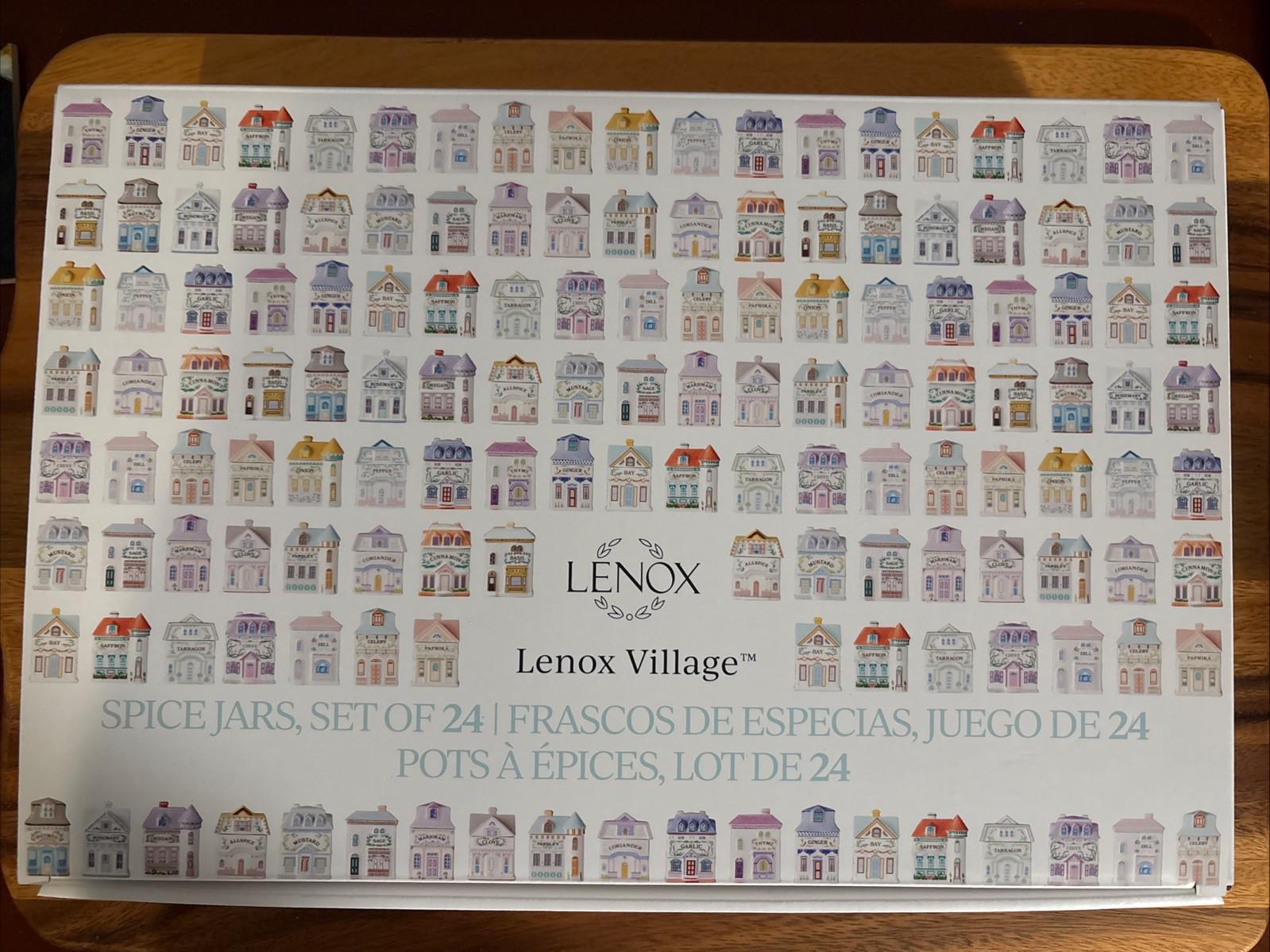 NEW Lenox Spice Village Spice Jar Complete Set 24 Houses 2025