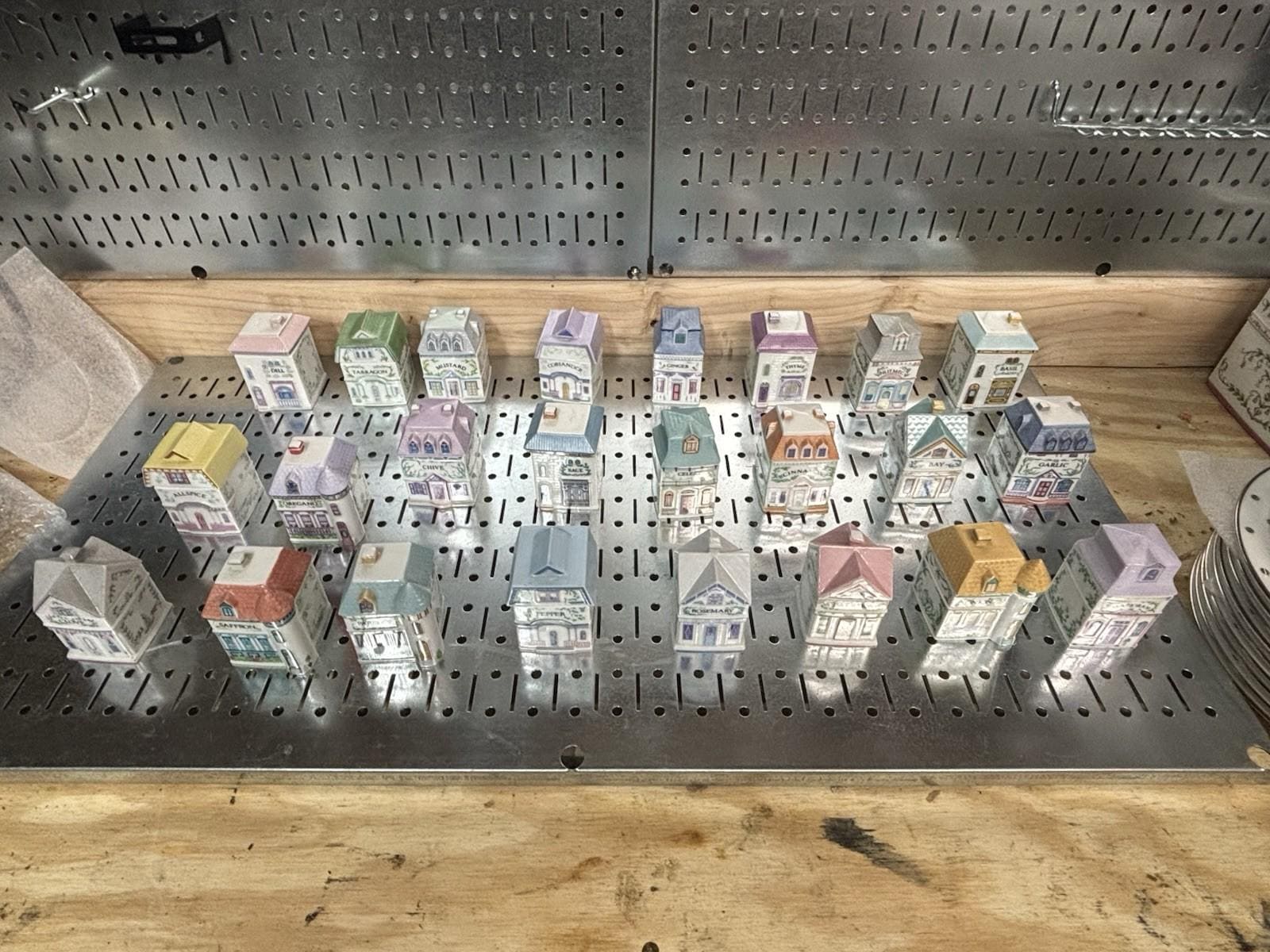 Vintage 1989 Lenox Spice Village – Complete Set of 24 Houses – Rare Collectible