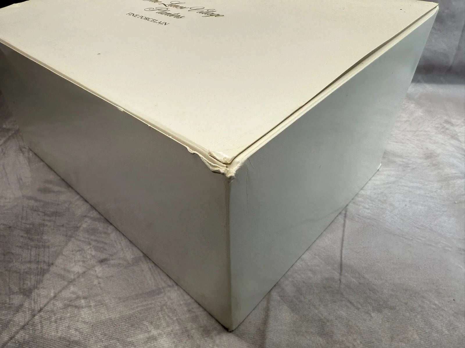 LENOX SPICE VILLAGE Planters Set 2 Pink & Blue 1993 Vintage w/ COA Box Porcelain