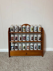 Complete Authentic 1995 Lenox Cats of Distinction Spice Jar Set with Rack