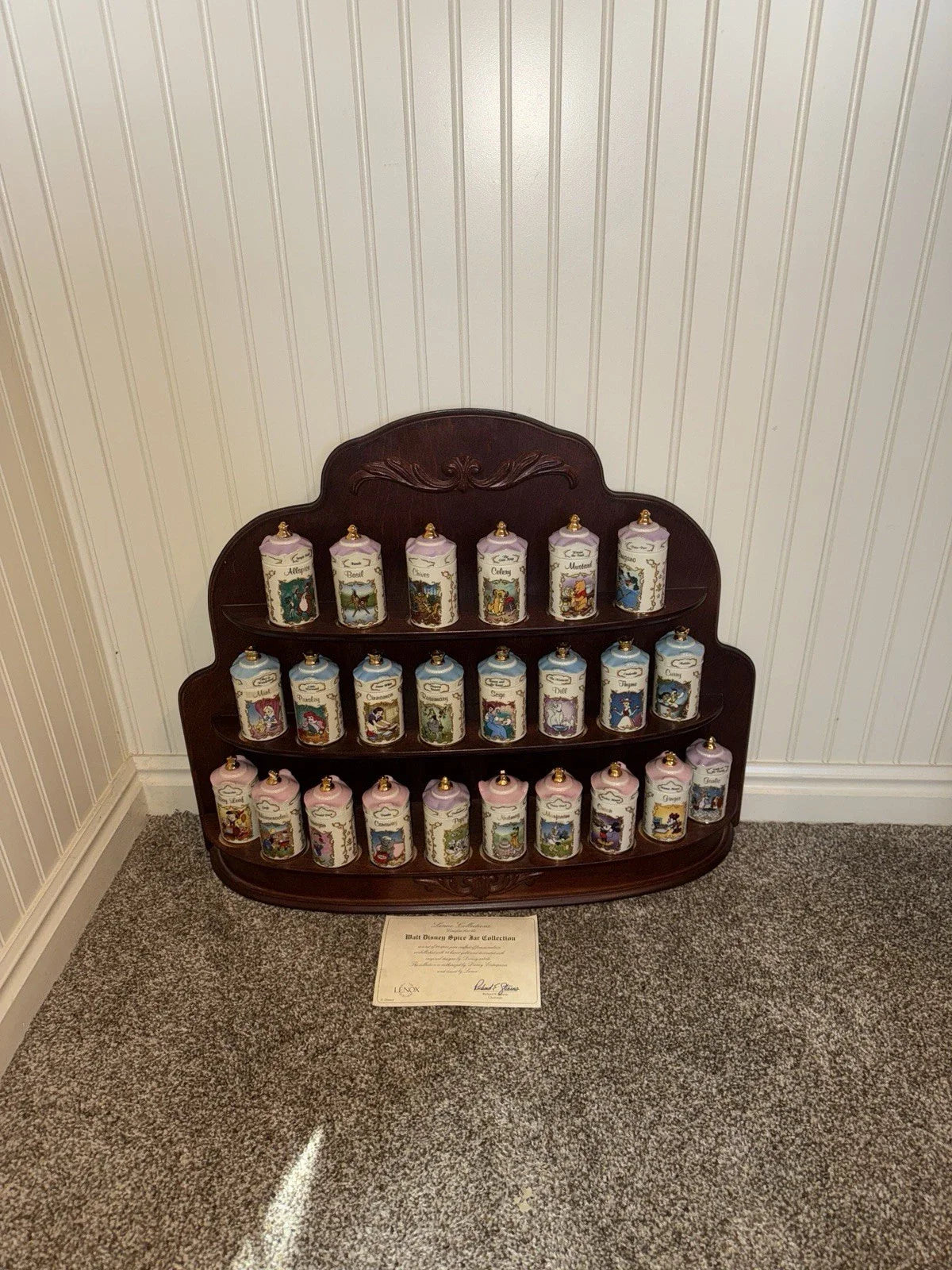 Walt Disney Spice Jar LENOX 1995 24 set