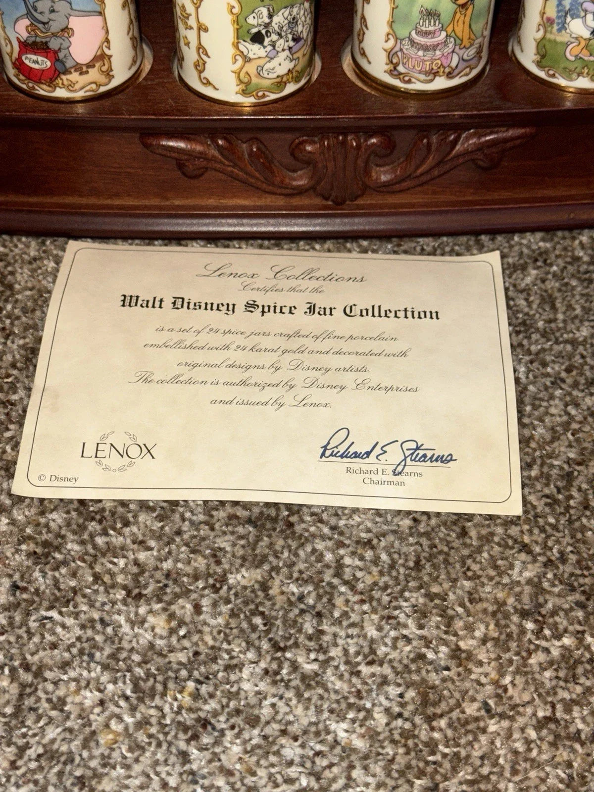 Walt Disney Spice Jar LENOX 1995 24 set