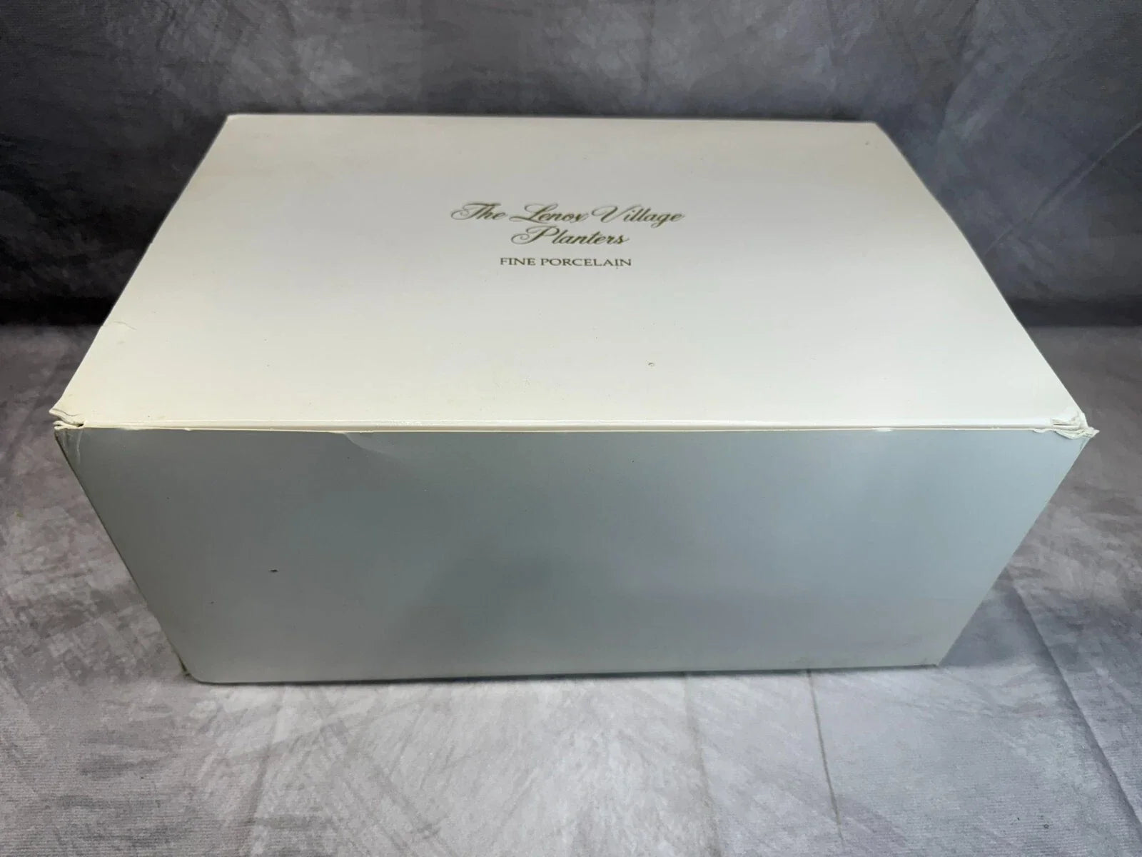 LENOX SPICE VILLAGE Planters Set 2 Pink & Blue 1993 Vintage w/ COA Box Porcelain