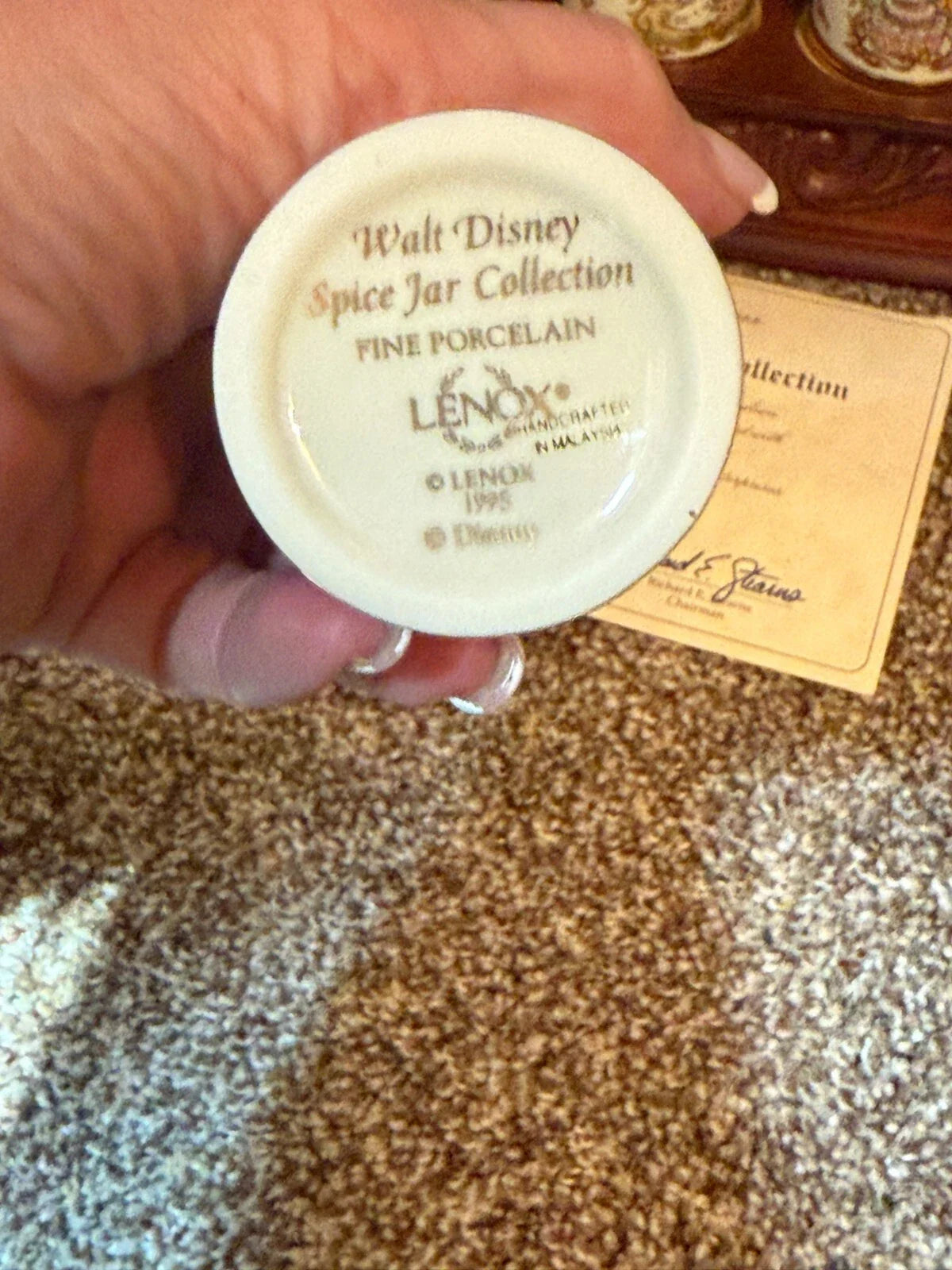 Walt Disney Spice Jar LENOX 1995 24 set