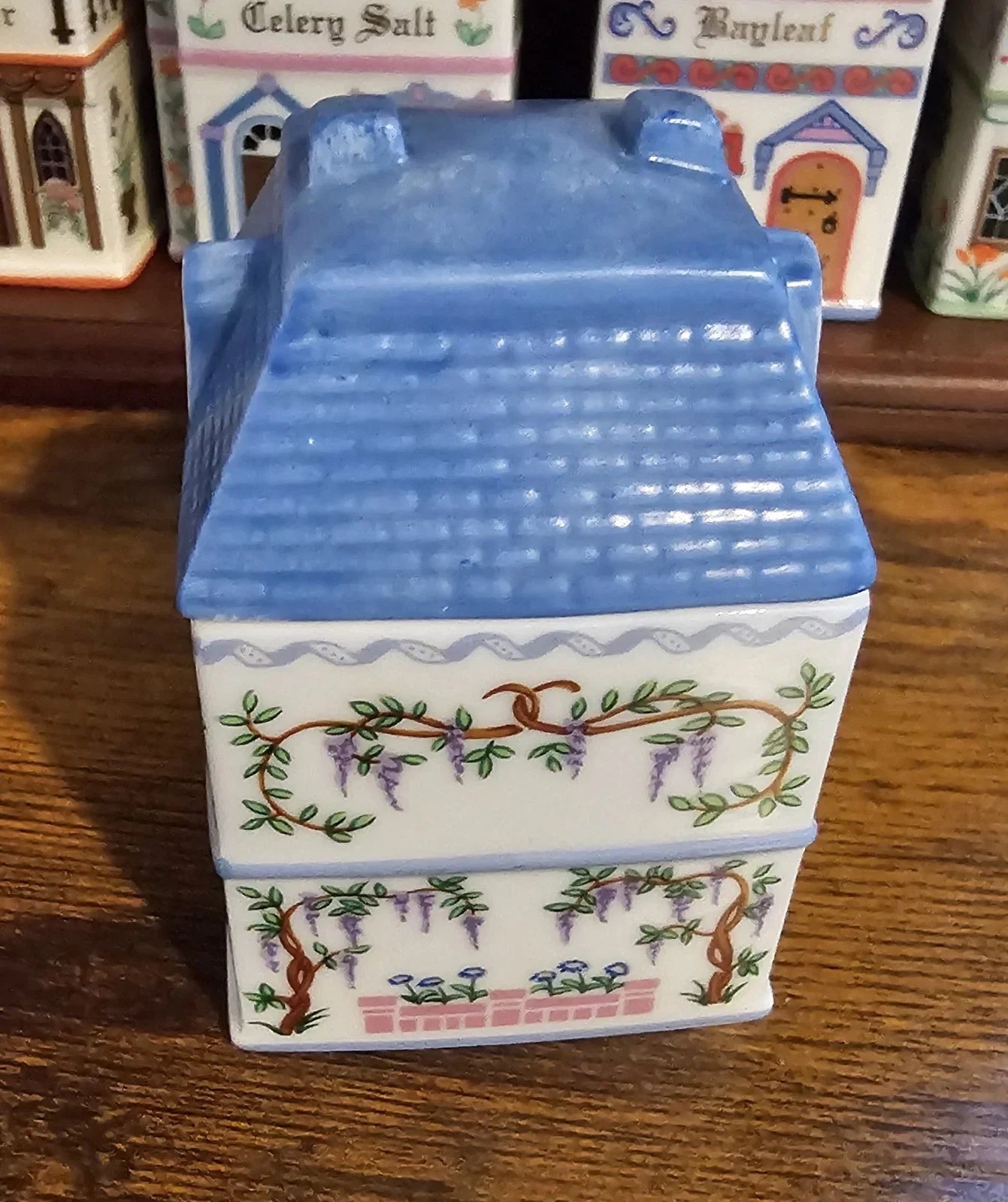 RARE SPICE VILLAGE by Lenox "Canterbury Crossing" 24 Spice Jars with Rack