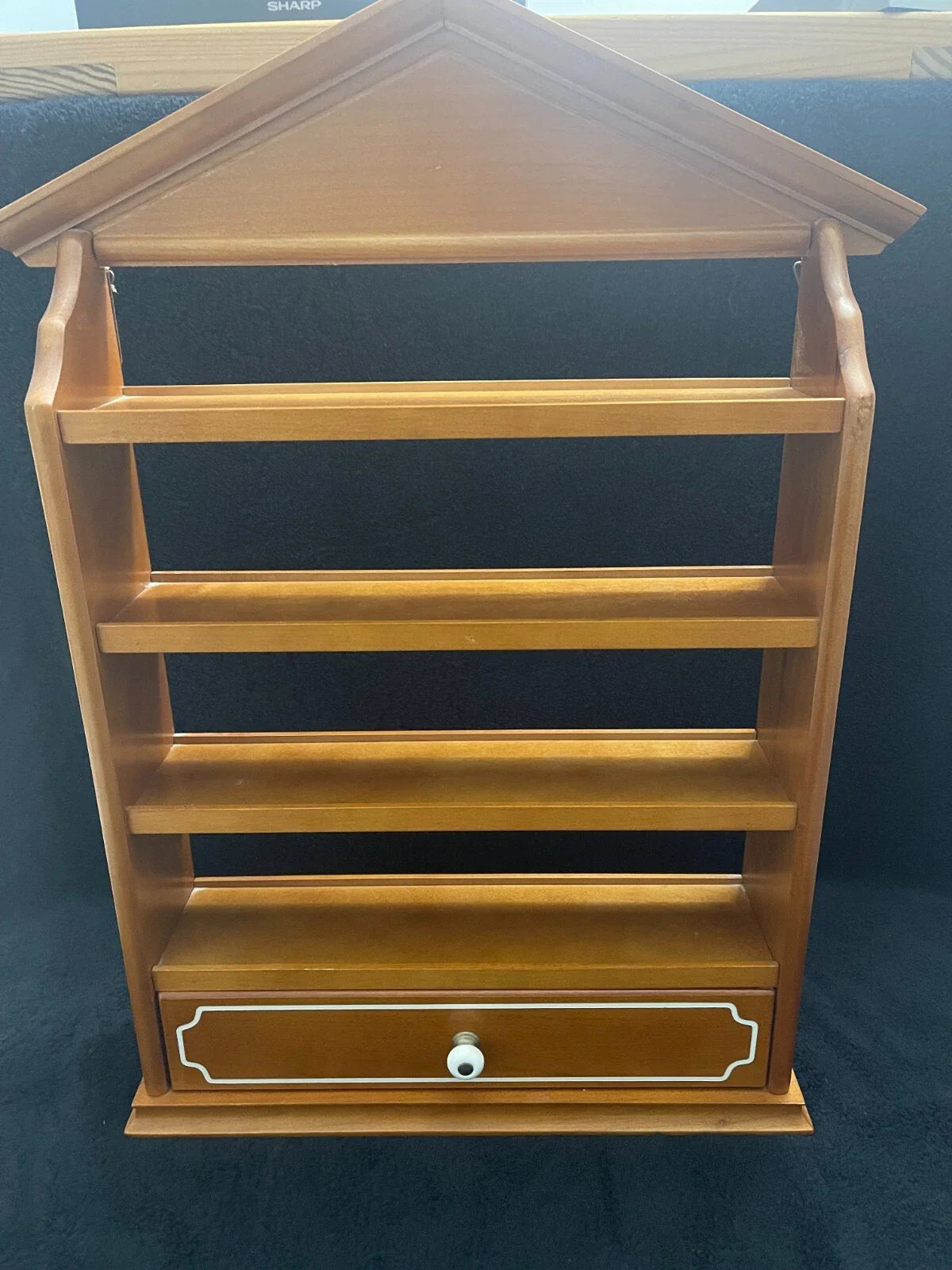 Vintage Lenox Spice Village 1989 Complete Set w/Wood House Rack All 24 Jars