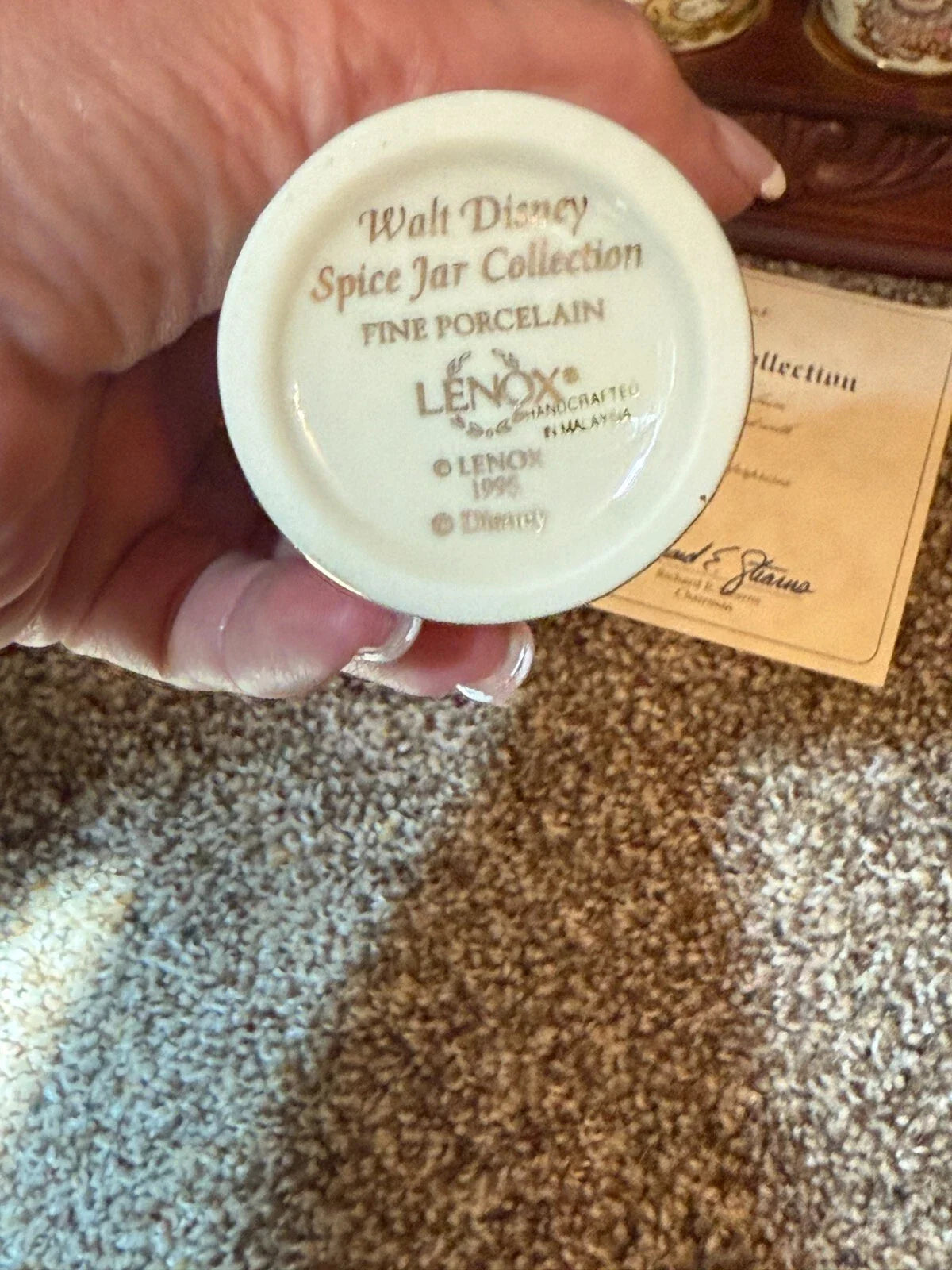 Walt Disney Spice Jar LENOX 1995 24 set