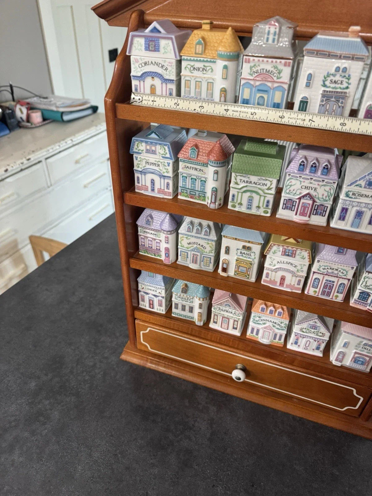 VINTAGE 1989 LENOX Spice Village Complete Set 24 Handcrafted Fine Porcelain MINT