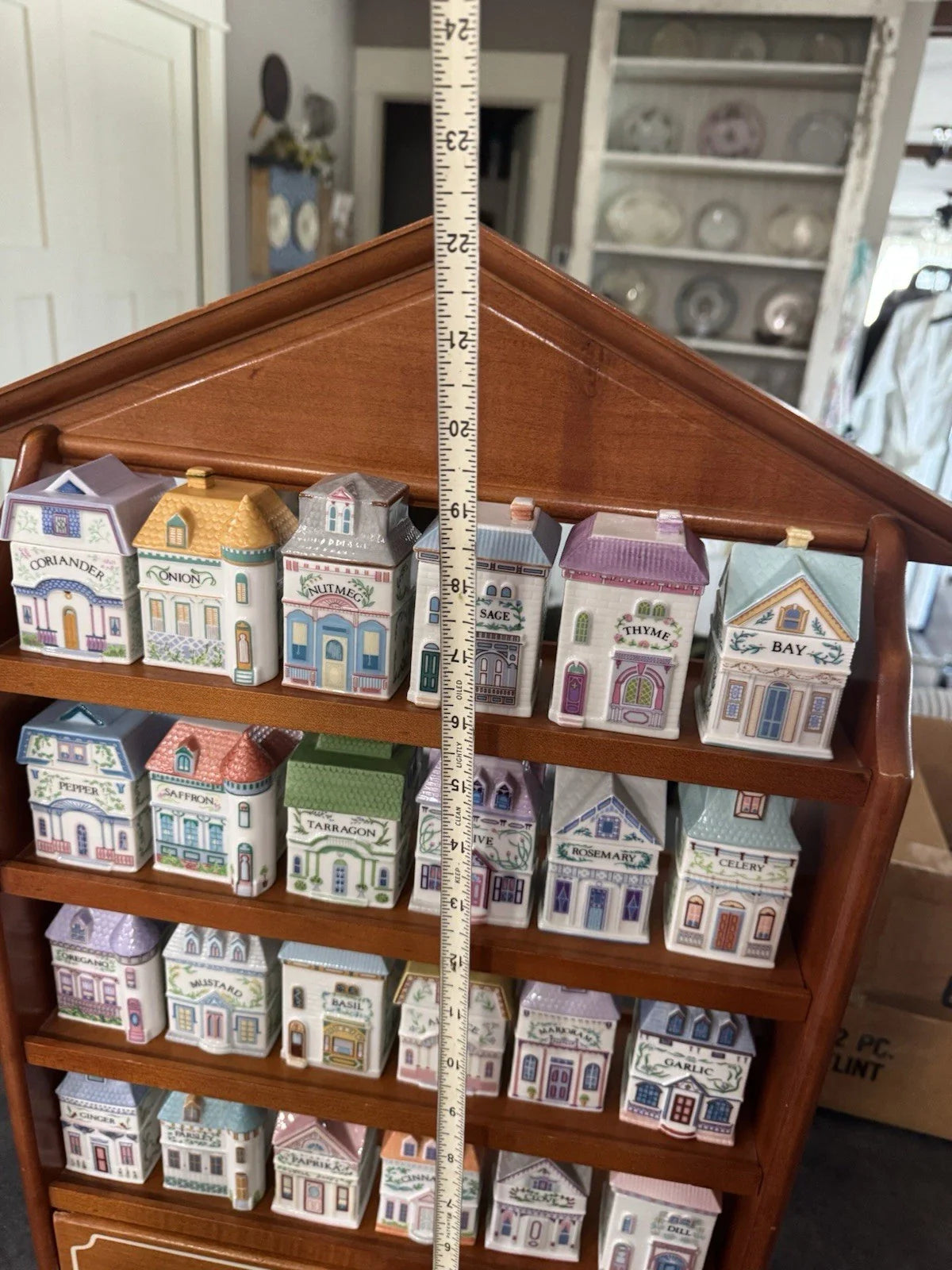 VINTAGE 1989 LENOX Spice Village Complete Set 24 Handcrafted Fine Porcelain MINT