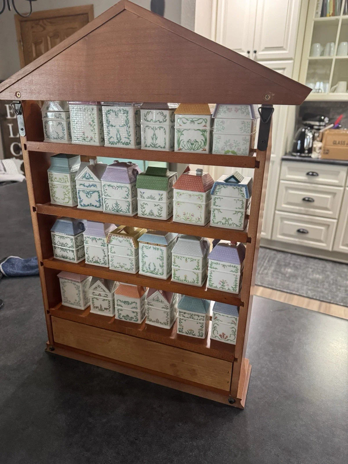 VINTAGE 1989 LENOX Spice Village Complete Set 24 Handcrafted Fine Porcelain MINT