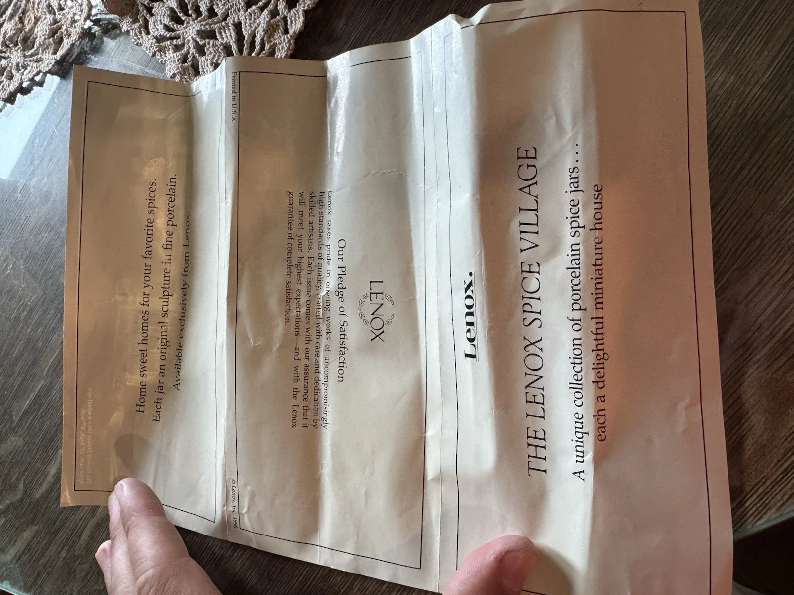 Vintage 1989 Lenox Spice Village Spice Jar Complete Set of 24 Houses with Rack