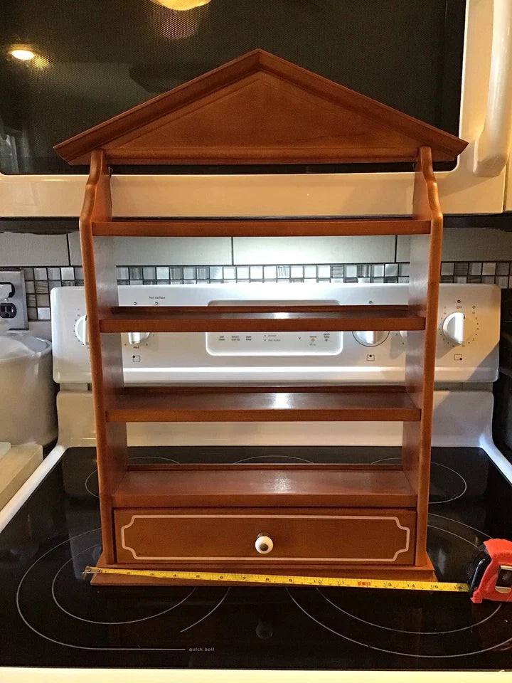 VINTAGE 1989 LENOX Spice Village Complete Set 24 Jar & Rack Porcelain Wood MINTY