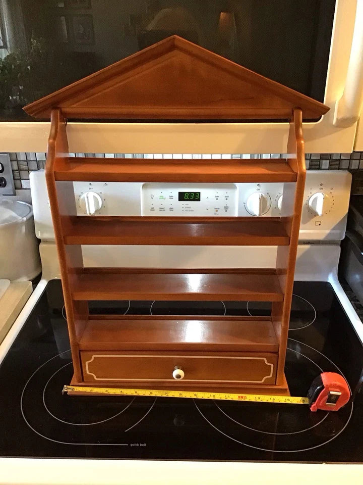 VINTAGE 1989 LENOX Spice Village Complete Set 24 Jar & Rack Porcelain Wood MINTY