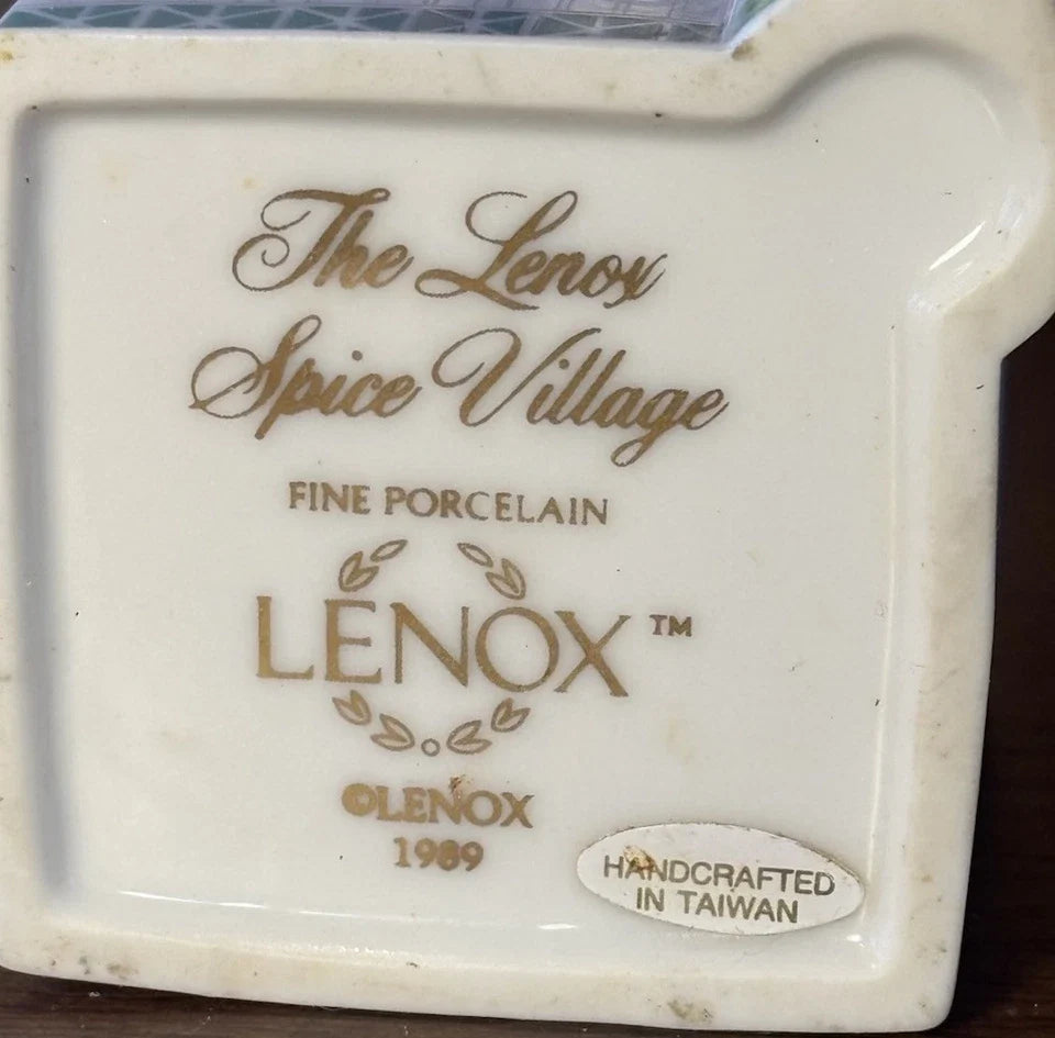 Lenox Spice Village Complete Set Of 24 Handcrafted Fine Porcelain 1989 Taiwan